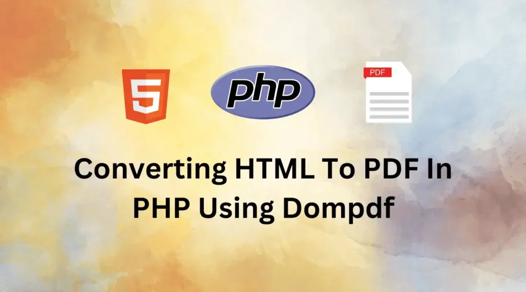 Converting HTML To PDF In PHP Using Dompdf