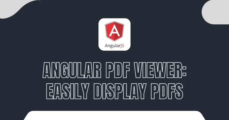 Angular 18 PDF Viewer: Easily Display PDFs using ng2-pdf-viewer