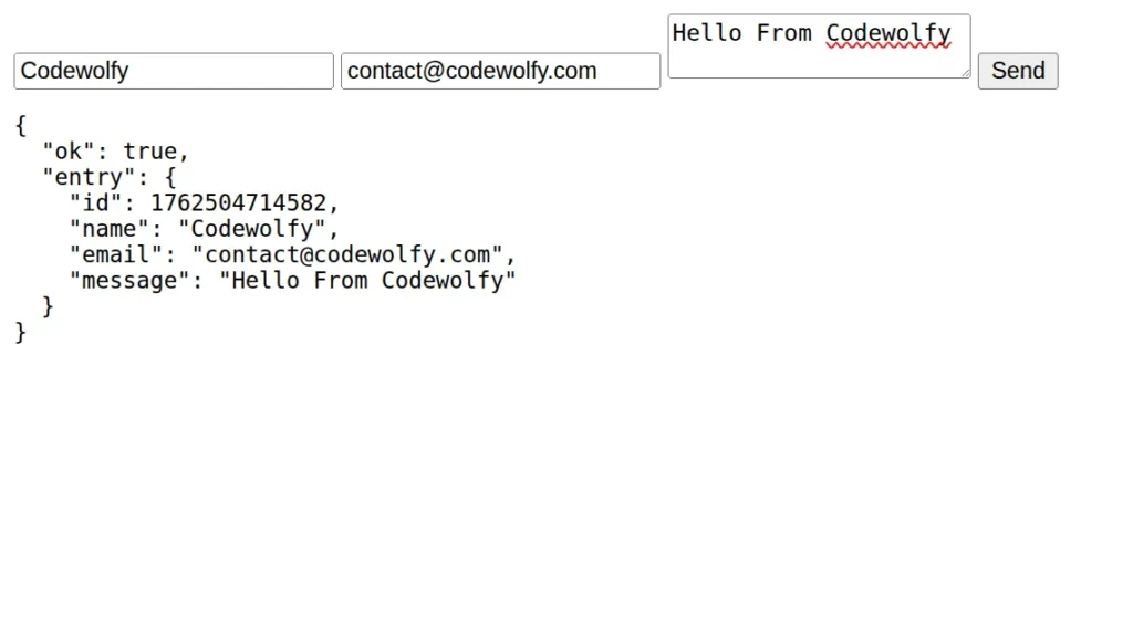 Form Data with POST in Express JS - Codewolfy