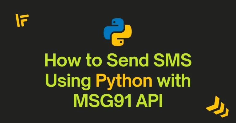 How to Send SMS Using Python with MSG91 API
