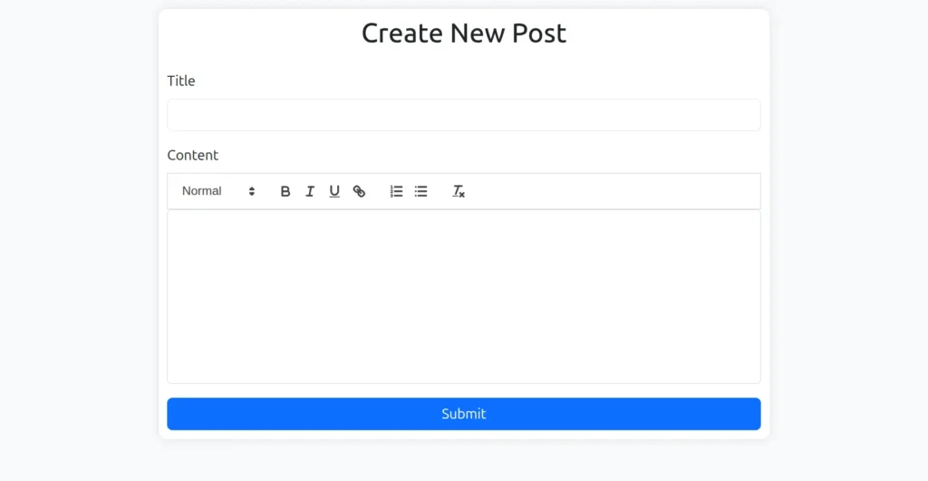 Quill Text Editor Example Output - Codewolfy