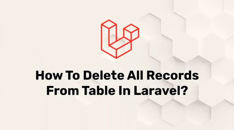 Delete All Data From Eloquent Model