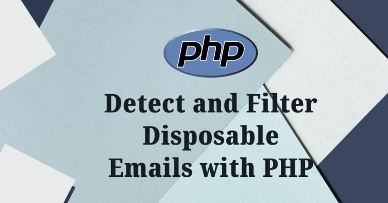 Detect and Filter Disposable Emails with PHP