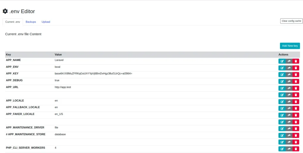 Edit Env file dynamically GUI