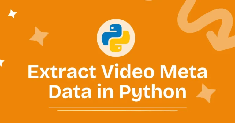 Extract Audio/Video Meta Data in Python