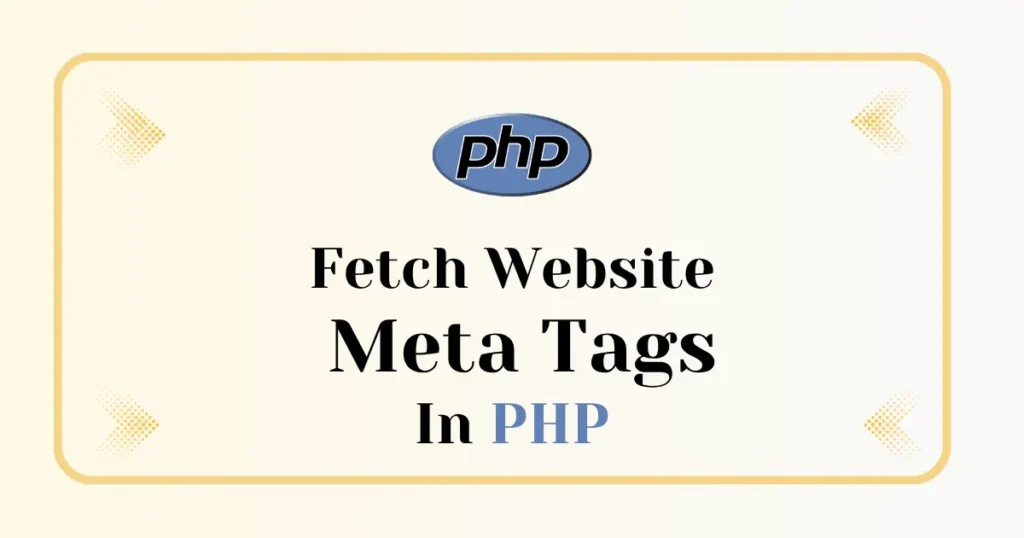 Fetch Website SEO Meta Tags with PHP