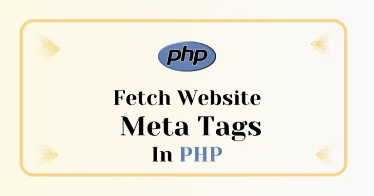 Fetch Website SEO Meta Tags with PHP