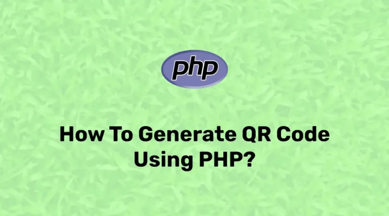 Generate QR Code In PHP