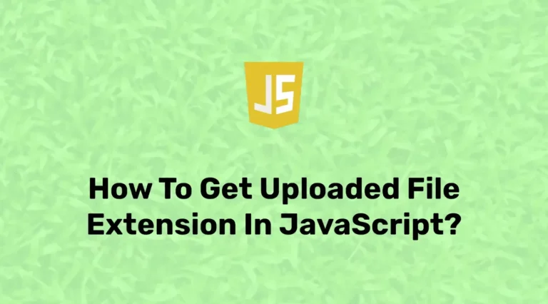 Get File Extension in JavaScript