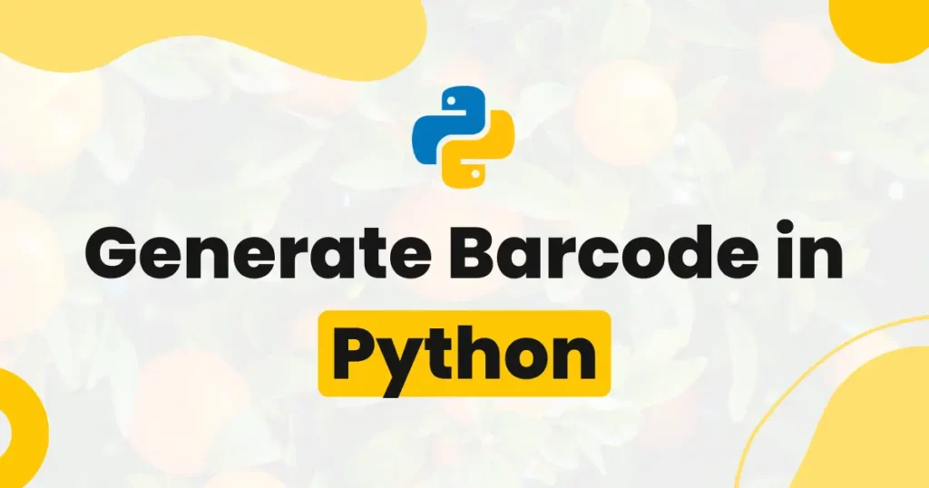 How to Generate Barcode in Python - Codewolfy