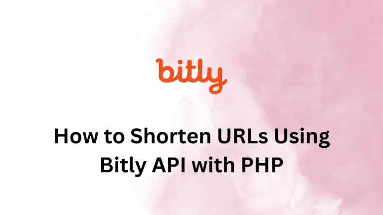 Shorten URLs Using Bitly API with PHP