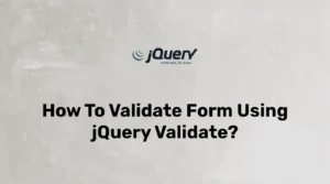 validate form using jQuery validate plugin