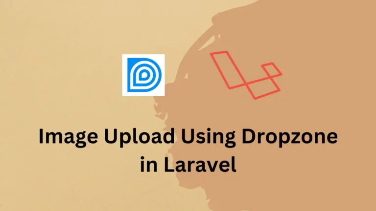 Image Upload Using Dropzone in Laravel