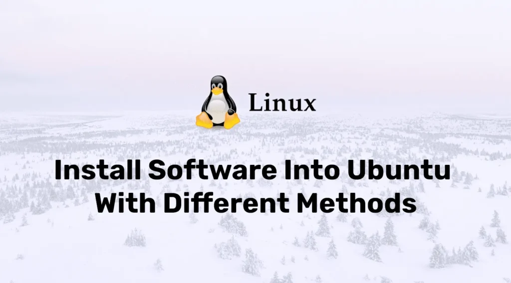 Install Software into Ubuntu with Different Methods