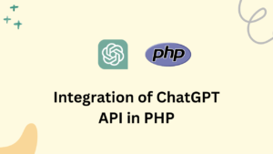 ChatGPT API integration showcased in PHP. User input triggers AJAX call to PHP, generating ChatGPT responses, enhancing interaction.