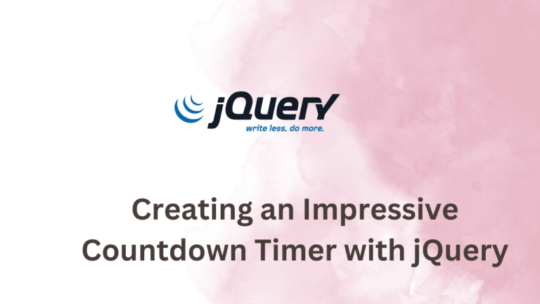 Impressive Countdown Timer with jQuery