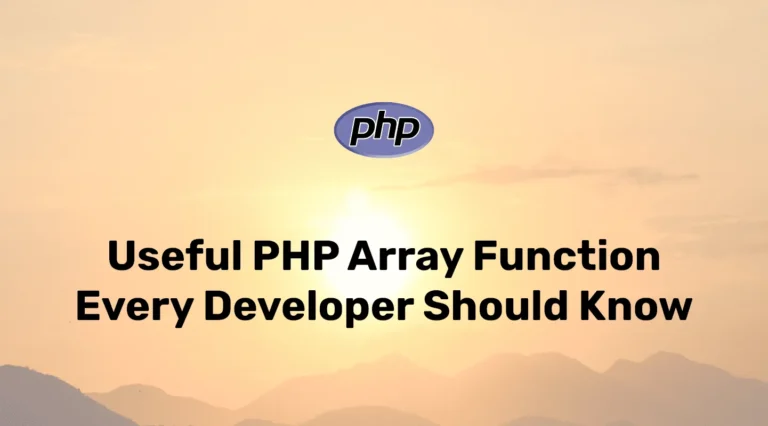 Most Useful Array Function in PHP