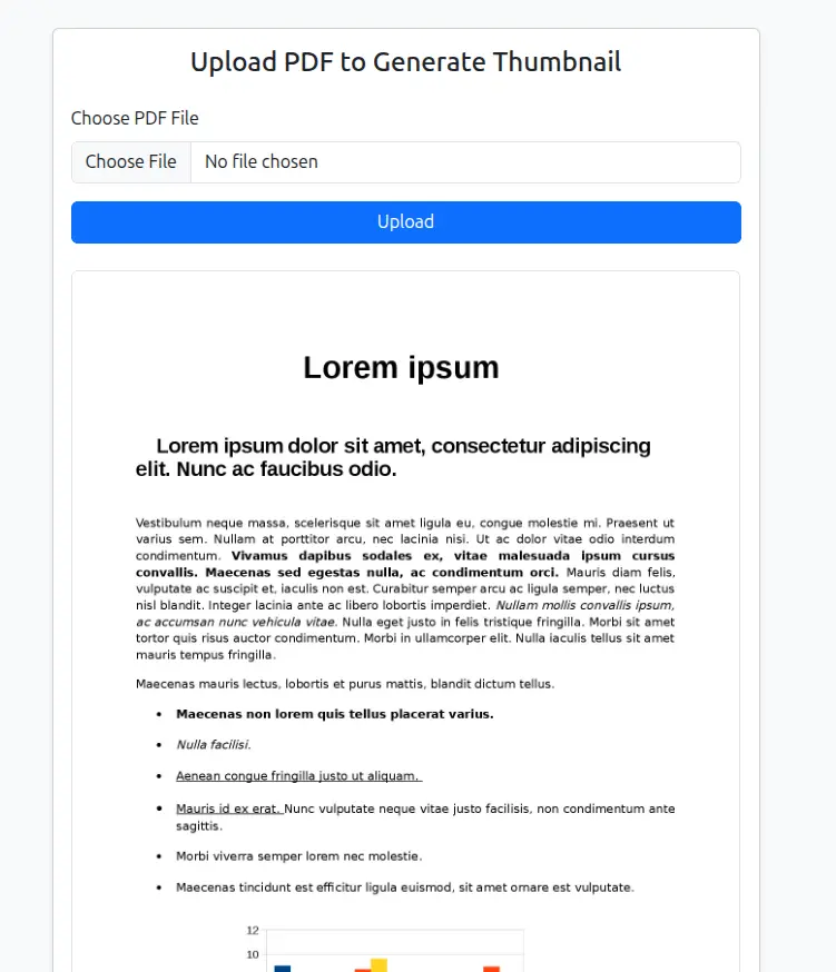 PDF thumbnail screen