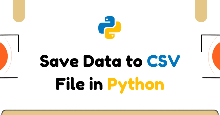 Save Data to CSV File in Python