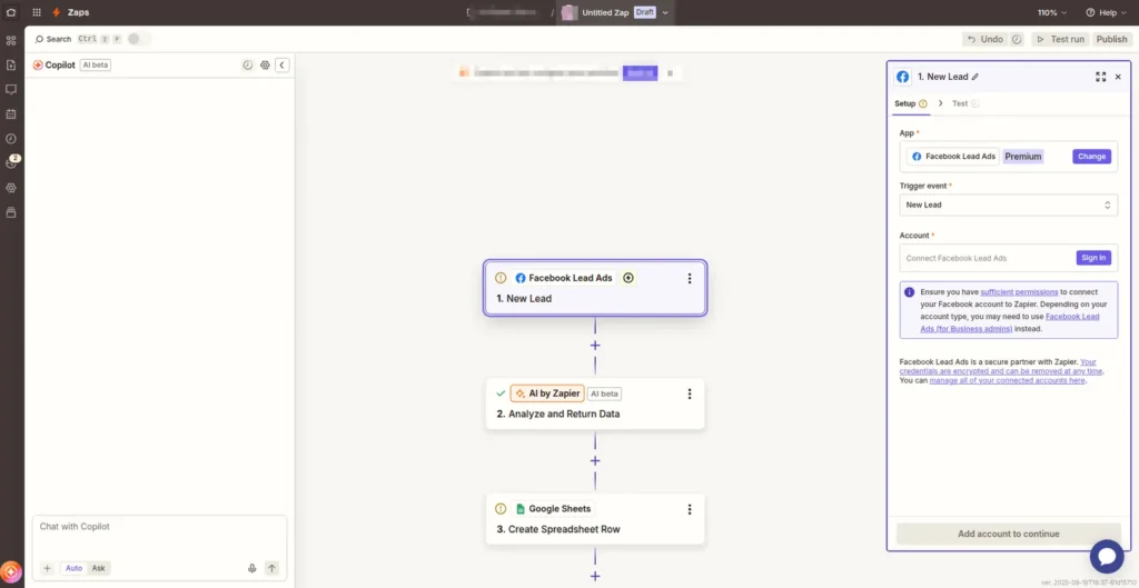 zapier ai workflow setup